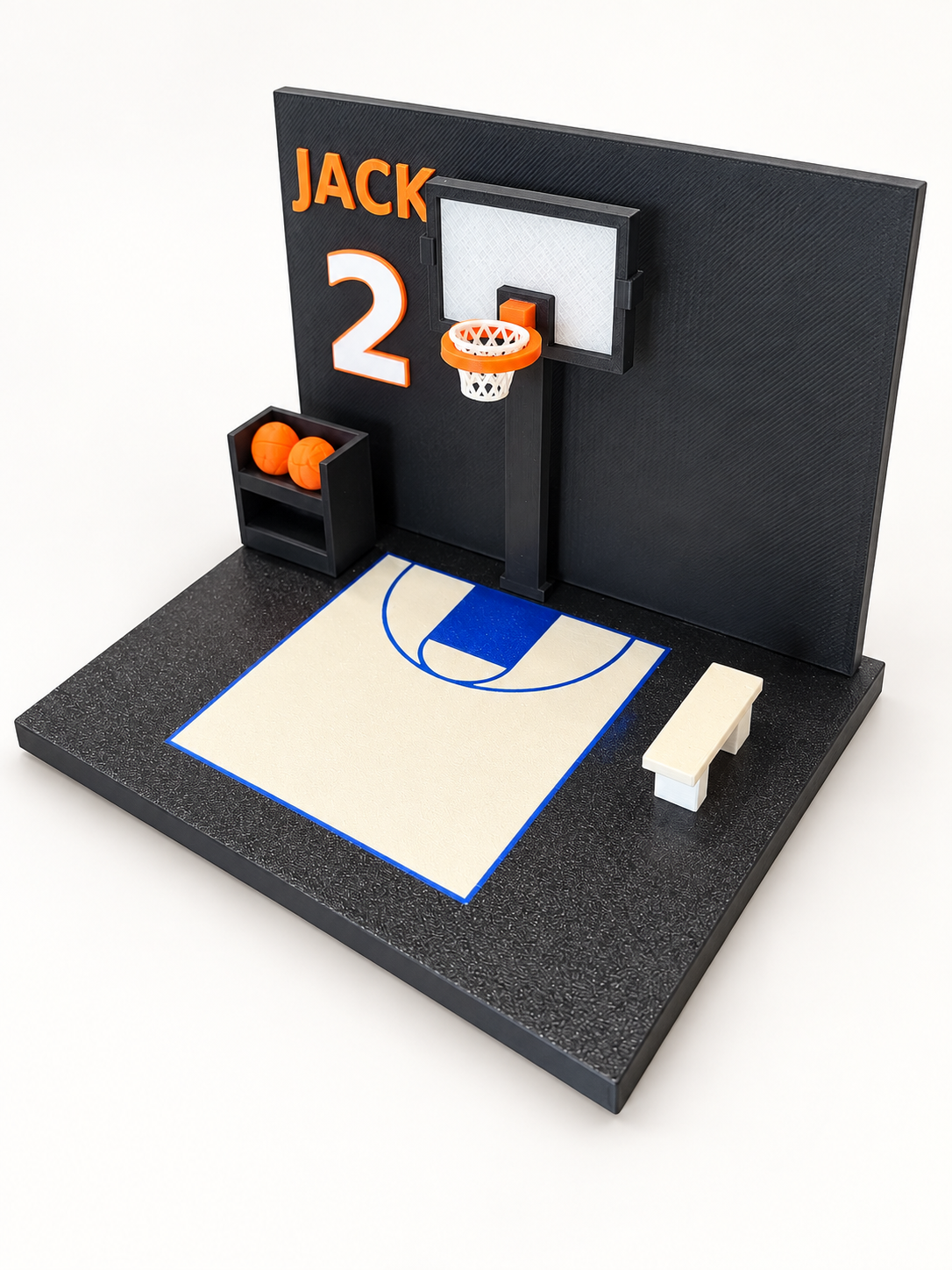 Indoor court · side view