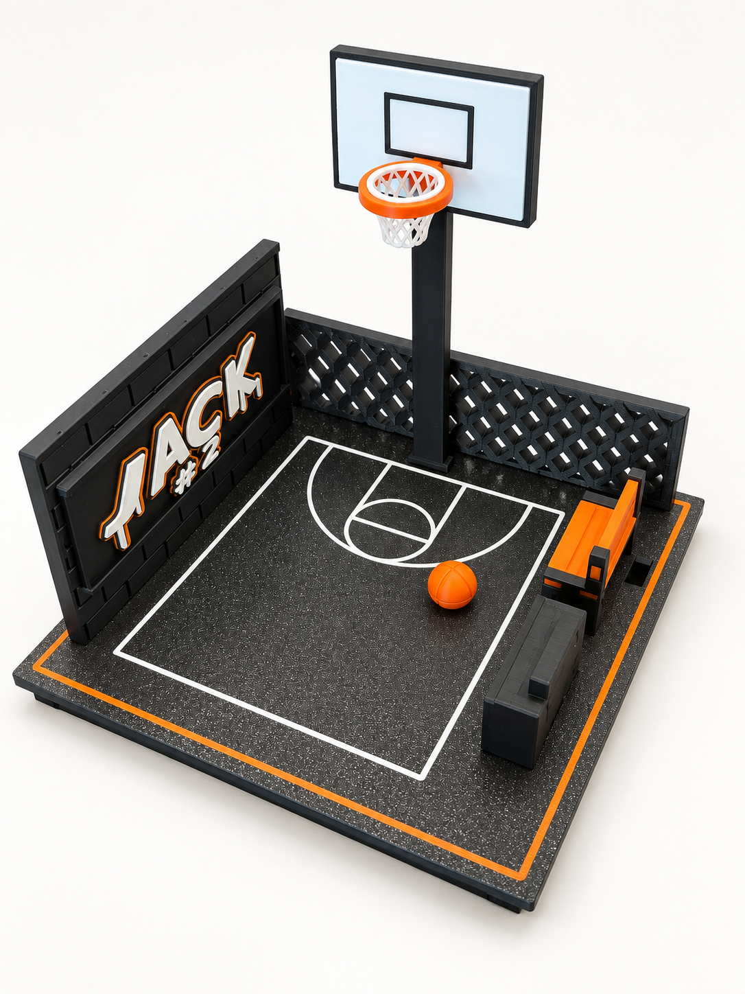 Personalized Outdoor Basketball Court — edited product photograph